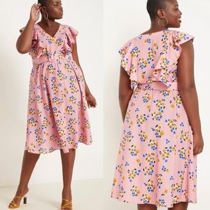 Eloquii ruffled fit & flare dress